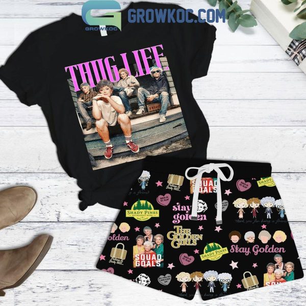 The Golden Girls Thug Life T-Shirt Short Pants Black Design