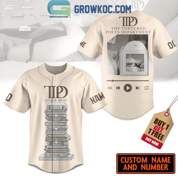 The Tortured Poets Department Song Taylor Swift Personalized Baseball Jersey