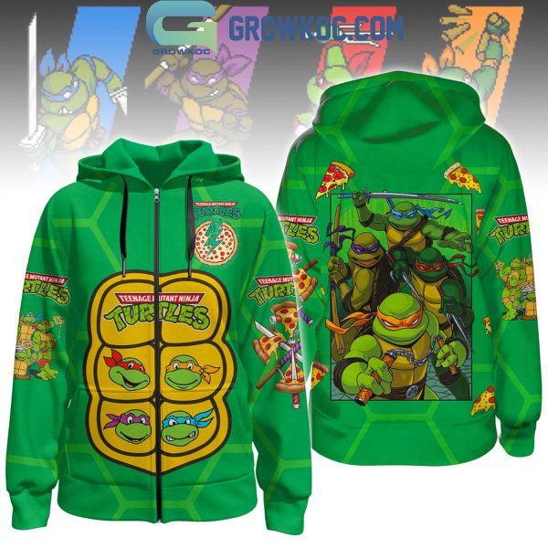Turtle Power Teenage Mutant Ninja Turtles Full Green Hoodie Shirts