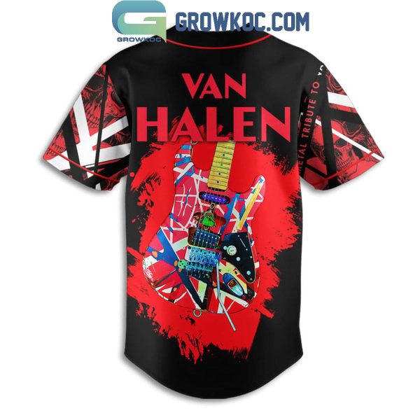 Van Halen Dance The Night Away Personalized Baseball Jersey