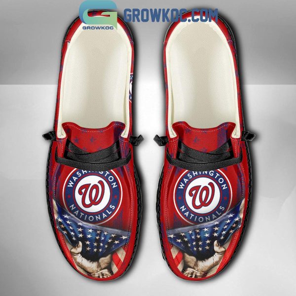 Washington Nationals American Proud Personalized Hey Dude Shoes