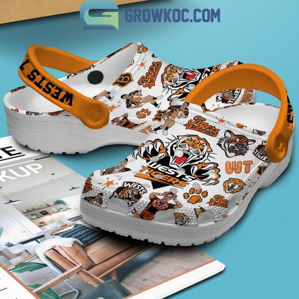 Wests Tigers Rugby Team Fan Crocs Clogs