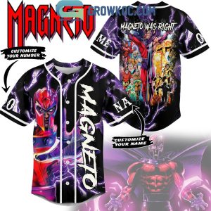 X-Men ’97 Magneto Was Right Mutant Villian Personalized Baseball Jersey