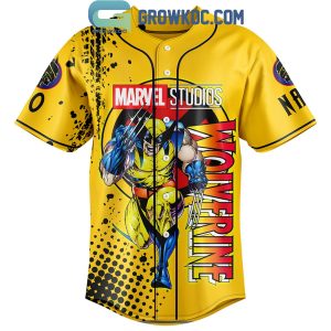 X-Men ’97 Marvel Studio Wolverine Personalized Baseball Jersey Yellow Design
