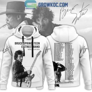2024 Bruce Springsteen And E Street Band World Tour Black And White Hoodie Shirts