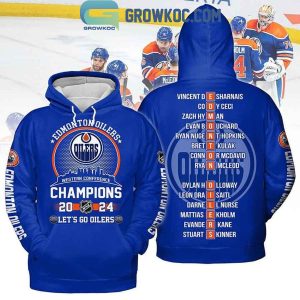 2024 Edmonton Oilers Western Champions Let’s Go Oilers Hoodie Shirt