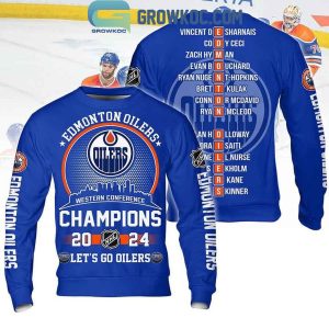 2024 Edmonton Oilers Western Champions Let’s Go Oilers Hoodie Shirt
