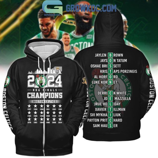 2024 NBA Finals Champions Boston Celtics Hoodie T Shirt