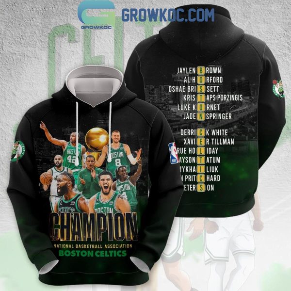 2024 NBA Finals Champions Boston Celtics Player Word Puzzle Hoodie Shirt