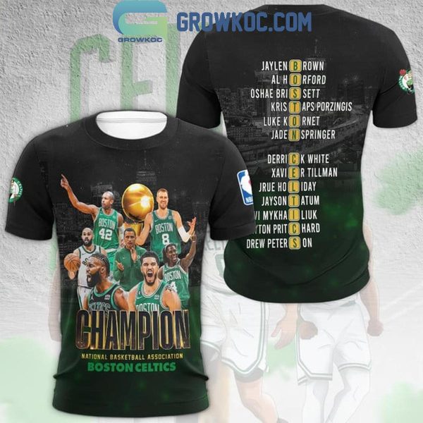 2024 NBA Finals Champions Boston Celtics Player Word Puzzle Hoodie Shirt