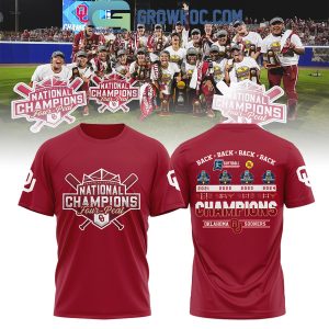 2024 National Champions Softball 4-Peat Oklahoma Sooners Fan Hoodie Shirts