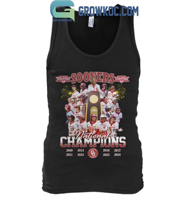 2024 Oklahoma Sooners Softball Team National Champions Fan T-Shirt