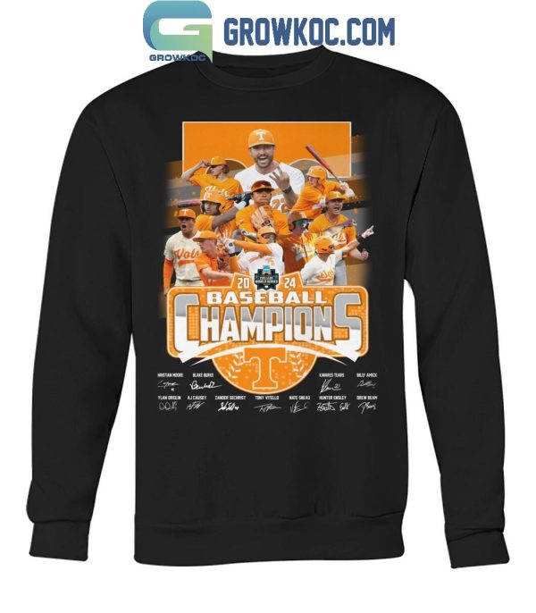 2024 Tennessee Volunteers Baseball World Series Champions 2024 T-Shirt