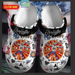 Aerosmith Nine Lives Dream On Eat The Rich Personalized Crocs Clogs