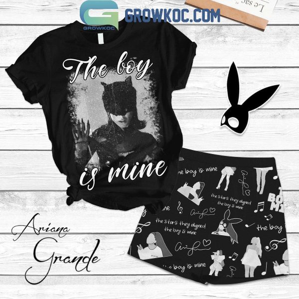 Ariana Grande The Boy Is Mine Catwoman T-Shirt Shorts Pants