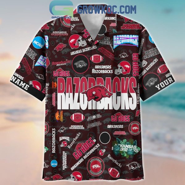 Arkansas Razorbacks Solgan Go Hogs True Fan Spirit Personalized Hawaiian Shirts