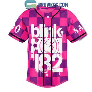 Blink 182 One More Time Tour 2024 Personalized Baseball Jersey