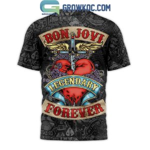Bon Jovi 40th Anniversary Legendary Forever Hoodie Shirts