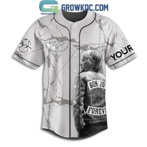 Bon Jovi Forever Experience 40th Anniversary Personalized Baseball Jersey