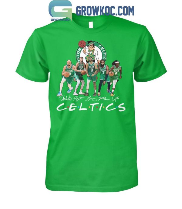 Boston Celtics 2024 Basketball Starting 5 Best Squad NBA Finals T-Shirt