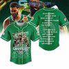 Boston Celtics 2024 NBA Finals Champions City Skyline Personalized Baseball Jersey