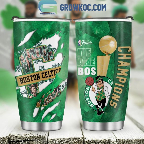 Boston Celtics 2024 NBA Finals Champions Fan Celebrating Tumbler