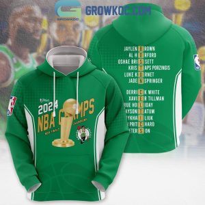 Boston Celtics 2024 NBA Finals Champions Player Word Puzzle Hoodie Shirt
