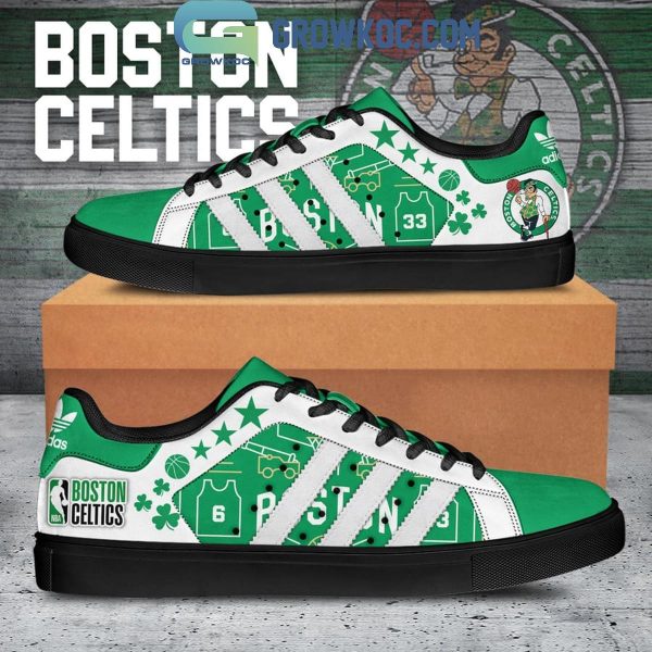 Boston Celtics Basketball NBA Champions 2024 Team Stan Smith Shoes