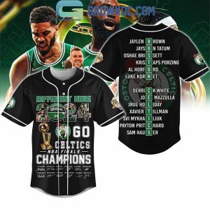 Boston Celtics Different Here 2024 NBA Finals Champions Personalized Baseball Jersey