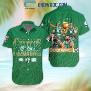 Boston Celtics Fan Celebrating 2024 NBA Finals Champions Hawaiian Shirts