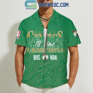 Boston Celtics Fan Celebrating 2024 NBA Finals Champions Hawaiian Shirts