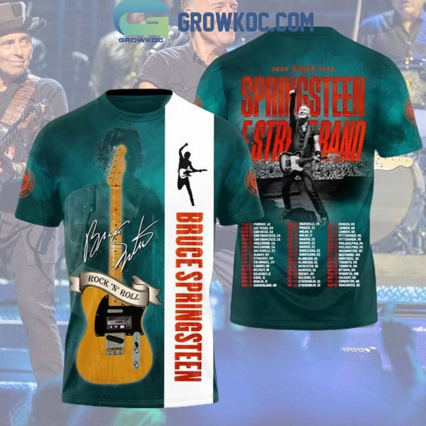 Bruce Springsteen 2024 Word Tour Schedule Hoodie Shirt