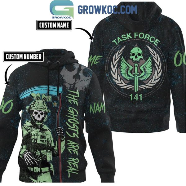 Call Of Duty Task Force 141 The Ghost Are Real Personalized Hoodie Shirts