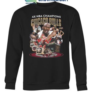 Chicago Bulls 4 Times NBA Champions Fan Proud T-Shirt