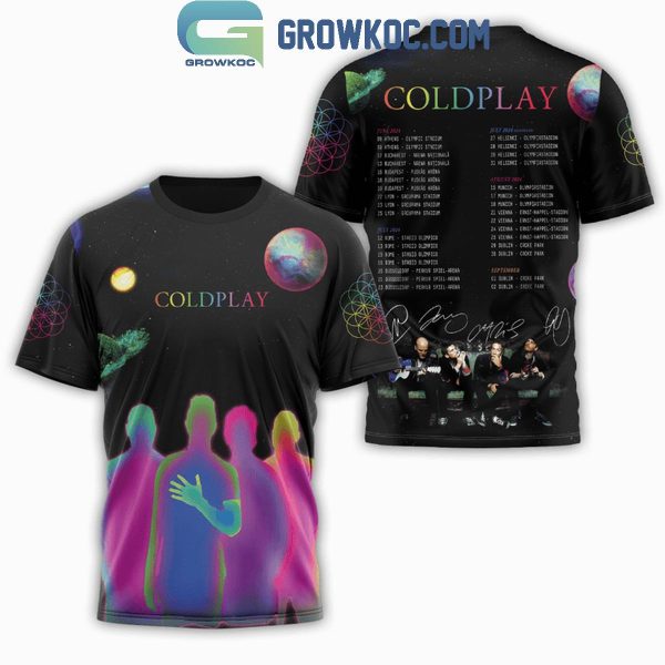 Coldplay The Scientist Tour Schedule 2024 Hoodie Shirts