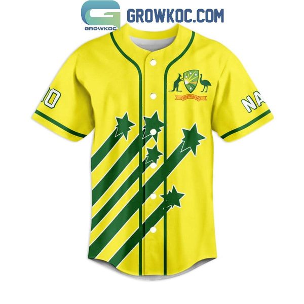 Cricket Australia ICC Champions Personalized Baseball Jersey