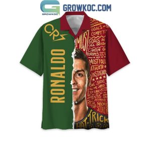 Cristiano Ronaldo Portugal Football Captain Siuu Hawaiian Shirts