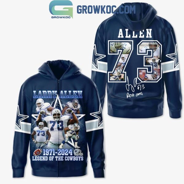 Dallas Cowboys Lary Allen 1971-2024 Legend Of The Cowboys Hoodie Shirt