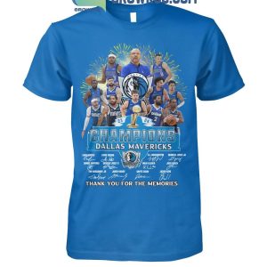 Dallas Mavericks 2024 NBA Champions Thank You For The Memories T-Shirt