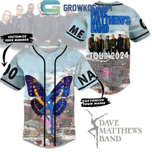 Dave Matthews Band Tour 2024 Detail Schedule Personalized Baseball Jersey