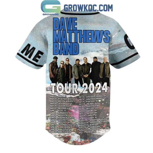 Dave Matthews Band Tour 2024 Detail Schedule Personalized Baseball Jersey