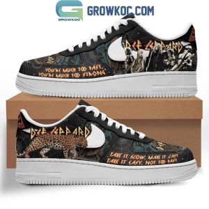 Def Leppard You’re Much Too Fast Too Strong Air Force 1 Shoes