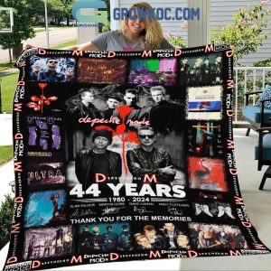 Depeche Mode 44 Years Of The Memories 1980-2024 Fleece Blanket Quilt