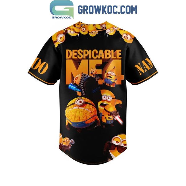 Despicable Me 4 Minions Dream Team Fan Personalized Baseball Jersey