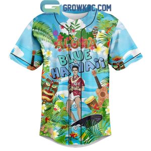 Elvis Presley Aloha Blue Hawaii Fan Personalized Baseball Jersey