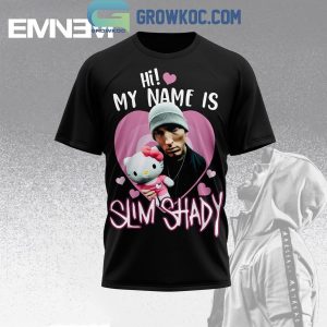 Eminem Hello Kitty Hi My Name Is Slim Shady T-Shirt