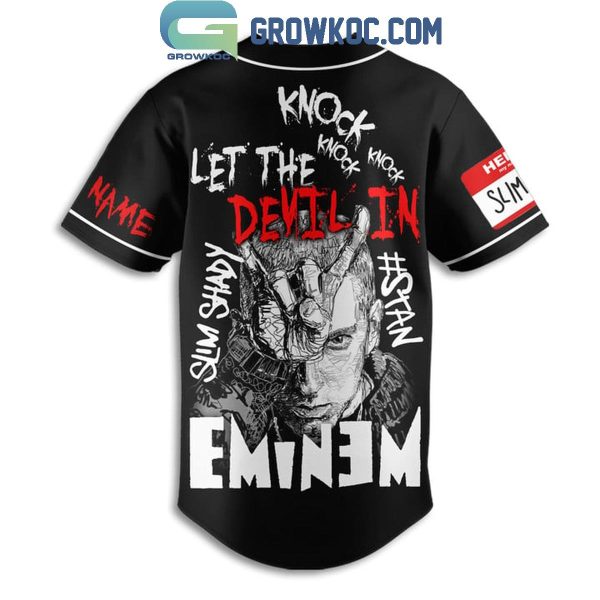 Eminem Let The Devil In Personalized Baseball Jersey