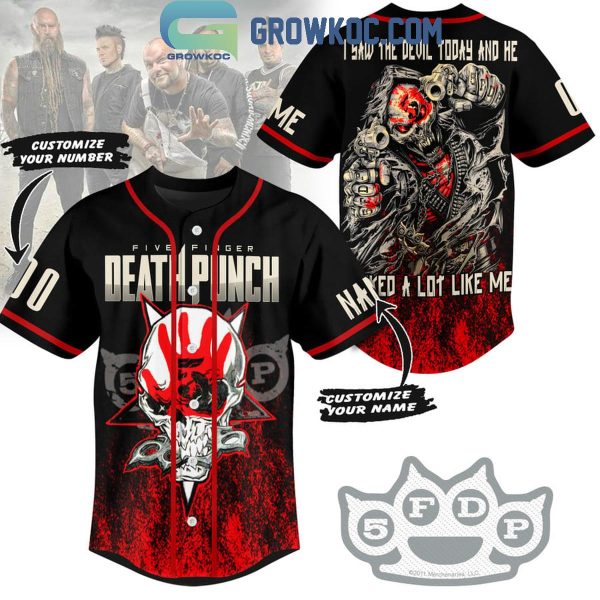 Five Finger Death Punch The Devil Is Like Me Personalized Baseball Jersey