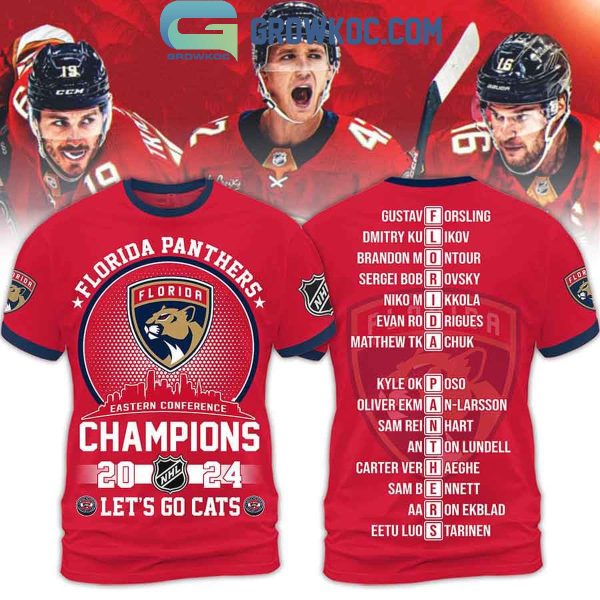 Florida Panthers Eastern Conference Champions 2024 Let’s Go Cats Hoodie T Shirt