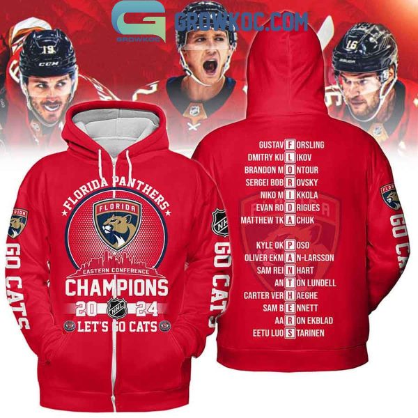 Florida Panthers Eastern Conference Champions 2024 Let’s Go Cats Hoodie T Shirt